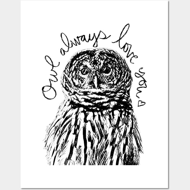 Owl Always Love You -darkside Wall Art by Room 4 Cello